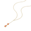 AMOR women's Y-necklace, stainless steel with gold IP plating, view 5