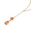AMOR women's Y-necklace, stainless steel with gold IP plating, view 6