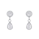 AMOR Ohrring (Ohrstecker) Damen, Edelstahl, Zirkonia weiß, Ansicht 4