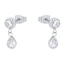AMOR Ohrring (Ohrstecker) Damen, Edelstahl, Zirkonia weiß, Ansicht 5