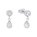 AMOR Ohrring (Ohrstecker) Damen, Edelstahl, Zirkonia weiß, Hauptbild