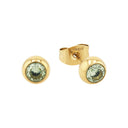 AMOR Ohrring (Ohrstecker) Damen, Edelstahl IP gold, Zirkonia hellgrün, Hauptbild