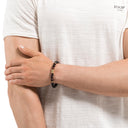 JOOP! men's bracelet, stainless steel with gunmetal IP plating, gold, view 6