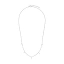AMOR Halskette Damen, 925 Silber rhodiniert, Zirkonia weiß, Ansicht 3