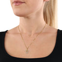 AMOR Anhänger (Halskette) Damen, 375 Gold, Motiv Engel, Zirkonia weiß, Ansicht 2
