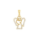 AMOR Anhänger (Halskette) Damen, 375 Gold, Motiv Engel, Zirkonia weiß, Hauptbild