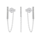 AMOR Ohrring (Ohrstecker) Damen, 925 Silber rhodiniert, Ansicht 4