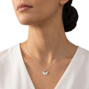 AMOR women's necklace, rhodium-plated 925 sterling silver, view 2