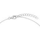 AMOR women's necklace, rhodium-plated 925 sterling silver, clasp