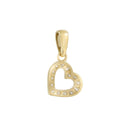 AMOR women's pendant, 375 gold, back