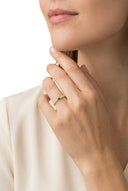 AMOR women's ring, gold-plated 925 sterling silver, view 2