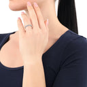 AMOR Ring Damen, 925 Silber rhodiniert, Ansicht 2