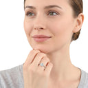 AMOR Ring Women, 925 Silber rhodiniert, am Model
