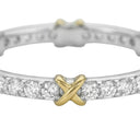 AMOR women's ring, two-tone 925 sterling silver (silver and gold-plated), view 5