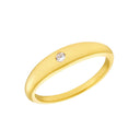 AMOR Ring Damen, 925 Silber vergoldet, Zirkonia weiß, Hauptbild
