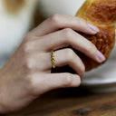 AMOR Ring Damen, 925 Silber vergoldet, Ansicht 3