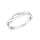 AMOR Ring Damen, 925 Silber rhodiniert, Zirkonia weiß, Hauptbild