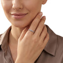 AMOR women's ring, rhodium-plated 925 sterling silver, view 2