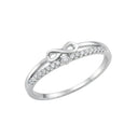 AMOR women's ring, rhodium-plated 925 sterling silver, main image