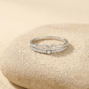 AMOR women's ring, rhodium-plated 925 sterling silver, view 7