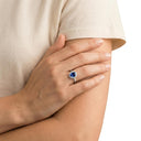 AMOR women's ring, rhodium-plated 925 sterling silver, view 2
