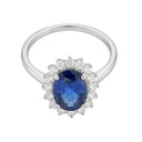 AMOR women's ring, rhodium-plated 925 sterling silver, view 3