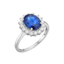 AMOR women's ring, rhodium-plated 925 sterling silver, main image