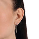 AMOR Ohrring (Ohrstecker) Damen, 925 Silber rhodiniert, Ansicht 2