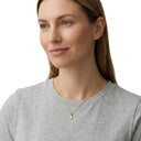 AMOR women's pendant necklace, gold-plated 925 sterling silver, worn by model