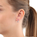 AMOR Ohrring (Creolen) Damen, 925 Silber rhodiniert, Ansicht 2