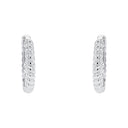 AMOR Ohrring (Creolen) Damen, 925 Silber rhodiniert, Ansicht 3
