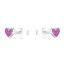 PRINZESSIN LILLIFEE girls' heart stud earrings in 925 sterling silver
