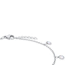 AMOR Fußkette Damen, Edelstahl, Zirkonia mehrfarbig, Ansicht 3