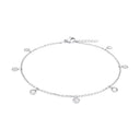 AMOR Fußkette Damen, Edelstahl, Zirkonia mehrfarbig, Hauptbild