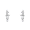AMOR Ohrring (Creolen) Damen, 925 Silber rhodiniert, Zirkonia weiß, Ansicht 3