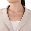 AMOR Halskette Damen, 925 Silber rhodiniert, Motiv Vogel, Ansicht 2