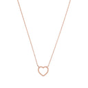 AMOR Halskette Damen, 925 Silber rosé vergoldet, Motiv Herz, Hauptbild