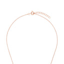 AMOR Halskette Damen, 925 Silber rosé vergoldet, Motiv Herz, Verschluss