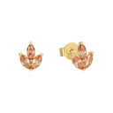 AMOR Ohrring (Ohrstecker) Damen, 925 Silber vergoldet, Zirkonia beige, Hauptbild