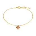 AMOR Armband Damen, 925 Silber vergoldet, Zirkonia apricot, Hauptbild
