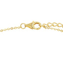 AMOR Armband Damen, 925 Silber vergoldet, Zirkonia apricot, Verschluss