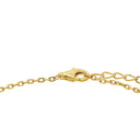 AMOR Armband Damen, 925 Silber vergoldet, Zirkonia grün, Verschluss