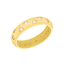 AMOR Ring Damen, 925 Silber vergoldet, Zirkonia weiß, Hauptbild