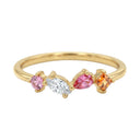AMOR women's ring, gold-plated 925 sterling silver, view 3