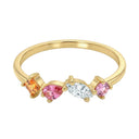 AMOR women's ring, gold-plated 925 sterling silver, view 4