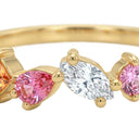 AMOR women's ring, gold-plated 925 sterling silver, view 5