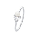 AMOR Ring Damen, 925 Silber rhodiniert, Zirkonia weiß, Ansicht 3