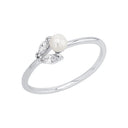 AMOR Ring Damen, 925 Silber rhodiniert, Zirkonia weiß, Hauptbild