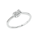 AMOR Ring Damen, 925 Silber rhodiniert, Zirkonia weiß, Hauptbild