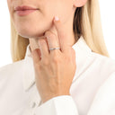 AMOR Ring Damen, 925 Silber rhodiniert, Motiv Herz, Ansicht 2